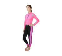 Reflector Riding Tights by Hy Equestrian Pink - Extra Large