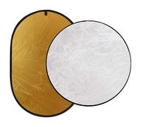 Reflector Set 110cm & 1.5x1m Polyester/Steel Gold Silver White Black 5in+2in set