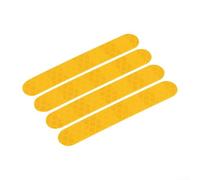 Reflector Stickers, 4 Pieces Set for Electric Scooter, Highly Reflective PVC Decals, Waterproof and UV Resistant Safety Accessories, Enhanced Night Visibility for Commuting and Outdoor Riding(Yellow)