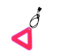 Reflector Strap Pendant - Bike Visibility Tag, Triangle Reflective Marker, Outdoor Safety Hanging Accessory | Suitable for Bicycle Riding, Mountain Hiking, Evening Walks, Travel Backpacks, Camping