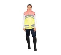 Reflector Two Tone Gilet by Hy Equestrian - Pink/Yellow - Medium