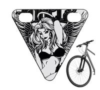 Reflectors for Adult Bike, Tail Sign for the Safety of the Cyclist - Decorative Triangular Plate for Adult Family Outings Touring Mountain Biking Commuting Races Children Road and Cic