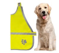Reflektierende Hundeweste - Sichere Schutzweste Mit Einstellbarer Passform, Wasserdichtes Material Für Outdoor-Aktivitäten, Erhöhte Sichtbarkeit Bei Dunkelheit | Einsatz Spaziergang Training Regen Abe