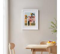 Reflex Abstract Surf Design Multicolour Framed Print (H)54Cm X (W)44Cm