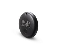 Reflex Active Black Lightweight Active Tracker Tag Compatible with Apple Find My APP for Luggage, Bags, Wallets, Backpacks, Keys