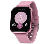 Reflex Active Nexus Lite Smart Watch for Women with Make/Answer Calls, Sleep Monitor, Sports Modes GPS Connection, Music Control and Light Pink Silicone Strap for iOS Android