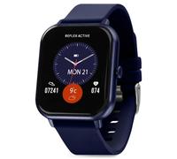 Reflex Active Nexus Lite Smart Watch for Women with Make/Answer Calls, Sleep Monitor, Sports Modes GPS Connection, Music Control and Navy Silicone Strap for iOS Android