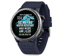 Reflex Active Sea Venture 50m Swim-Safe AMOLED GPS Blue Strap Smart Watch