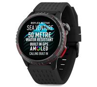 Reflex Active SeaVenture 50m Swim-Safe AMOLED GPS Black Strap Smart Watch