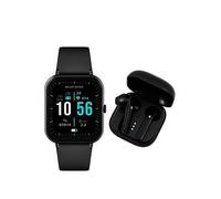 Reflex Active Series 17 Black Strap Smart Watch and True Wireless Sound Earbud Set, One Colour, Women One Colour
