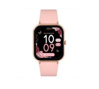 Reflex Active Series 23 Rose Gold Plated Pink Strap Fitness Calling Smart Watch
