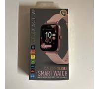 Reflex Active Series 23 Rose Gold Plated Pink Strap Fitness Calling Smart Watch