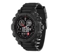 Reflex Active Series 38 Sports Smart Watch for Men with 100+ Sports modes, Answer/Make Calls, Fitness Tracking, Heart Rate, Music Player and Black Silicone Strap for iOS Android