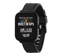 Reflex Active Series 44 Black Silicone Amoled GPS Sports Smart Calling Watch