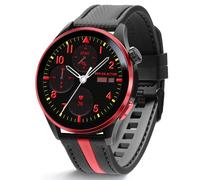 Reflex Active Series 54 Amoled GPS Black and Red Strap Smart Watch