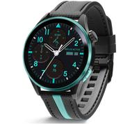 REFLEX ACTIVE Series 54 Smart Watch - Blue with Black & Blue Silicone Strap, Blue,Black