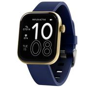 Reflex Active Spectra Amoled 1.85'' HD Smart Watch for Women Men with Dual-Time, Make/Answer Calls, GPS Connection, Sports Modes, Heart Rate, Music Control and Dark Navy Silicone Strap for iOS Android