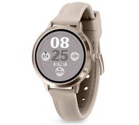 Reflex Active Spectra Amoled 1.45'' HD Smart Watch for Women Men with Dual-Time, Make/Answer Calls, GPS Connection, Sports Modes, Crown Navigation and Mink Silicone Strap for iOS Android