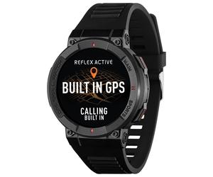 Reflex Active Venture Built-In GPS Black Calling Smart Watch