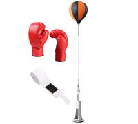 Reflex Bag Boxing, Boxing Speed Trainer, Height Adjustable Stable Reaction Exerciser with Spring Base for Martial Arts Fitness Workouts Stress Reduction Beginner