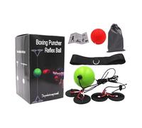 Reflex Ball, Boxing Ball | Adjustable Boxing Exercise Band | Set of Reflex Balls from No Drill to Improve Speed, Hand Eye Coordination for Men, Equipatur