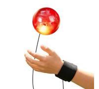 Reflex Bounce Trainer, Rubber Ball Wrist Practice With Rebound Cord, 6CM | Quick Rebound Action Improves Timing Builds Hand Eye Coordination Portable Wrist Strap For Solo Practice Indoor Outdoor Play