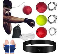 Reflex Boxing Ball - Set Boxing Reaction, Head Training Balls | Reflexisi oxe Speed Reaction Training, oxe Riflēssi Speed Fitness Kit Sport With Foam Foam