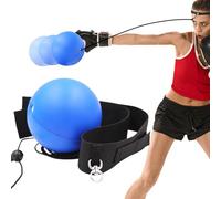 Reflex Boxing Ball - Training Ball with Headband, Elastic Adjustable Cord, Sturdy Fitness Accessory | Exercise Set for Adults Children Improve Reaction Speed Coordination Agility Strength tr