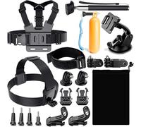 Reflex Camera 19 in 1 Action Camera Accessories Kit, compatible with GoPro Hero 9-13, DJI Osmo Action 2, 3, 4, Insta360 X2, X3, Akaso/Sony Sports Cameras and more