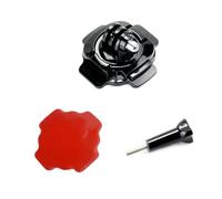 Reflex Camera 360 Degree Swivel Helmet Mount with Adhesive Sticker Provides a Secure, Hands-Free Solution for Go Pro Hero Max, Insta 360, D J I Sports Cameras on Bicycle or Motorcycle Helmets