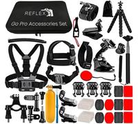 Reflex Camera 50-in-1 Action Camera Accessories Kit with Carry Case, Compatible with GoPro Hero 13 12 11 10 9 8, DJI Osmo Action 5 Pro 4 3 2, Insta360 Ace Pro 2 and AKASO