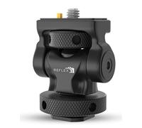 REFLEX CAMERA Camera Monitor Mount with Cold Shoe, 360 Degree Swivel & 180 Degree Tilt Adjustable DSLR Mount Compatible with 5" & 7" Field Monitor - 1/4" Screw & Locating Pin, 2.5Kg Load Capacity