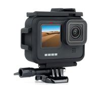 REFLEX CAMERA Dual Cold Shoe Frame Mount Case for Go Pro Hero 13/12/11/10/9 - Protective Housing with Quick Release Buckle & Dual Cold Shoe Slots for Mic, Light, Accessories - Durable & Versatile