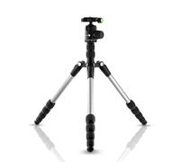 REFLEX CAMERA Heavy Duty Compact Aluminium Travel Tripod 160cm/64" Foldable, 360° Ball Head, Lightweight for DSLR Camera, 5kg Load Capacity, Professional Camera Tripod QR Plate Includes Carry Bag