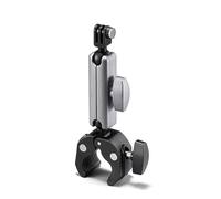 Reflex Camera Metal 360 Degree Ball Head Super Clamp Mount - Bike & Motorcycle Handlebar Holder Clip for GoPro Max, Hero, Insta360, DJI Action, DSLR, Monitor - Secure, Adjustable & Durable Mount
