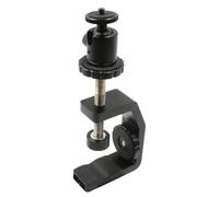 REFLEX CAMERA Metal Desk C-Clamp with Mini Ball Head, 360° Rotation, 1/4" Screw Mount - Stable Camera & Phone Holder for DSLR, Smartphone, LED Light, Webcam - Photography, Video, Live Streaming