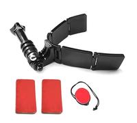 REFLEX CAMERA Motorcycle Helmet Chin Mount Kit - Universal POV Action Camera Holder compatible with GoPro, Insta360, SJCAM - Adhesive Curved Base, Secure & Adjustable for Full Face Helmets