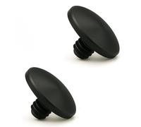 REFLEX CAMERA Soft Release Shutter Button - Convex 2-Pack - Pure Copper Enamel 11mm - Anti-Slip, Threaded Mount - Compatible with Sony Fujifilm Nikon Canon DSLR/Mirrorless Cameras (Black)