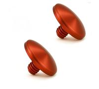 REFLEX CAMERA Soft Release Shutter Button - Convex 2-Pack - Pure Copper Enamel 11mm - Anti-Slip, Threaded Mount - Compatible with Sony Fujifilm Nikon Canon DSLR/Mirrorless Cameras (Red)