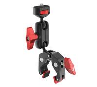 REFLEX CAMERA Super Clamp & Magic Arm Mount with Double Ball Head, 2kg Load Capacity, 1/4" & 3/8" Screw, Adjustable for Monitors, LED Lights, Mics, Smartphone, Gopro - Flexible & Durable