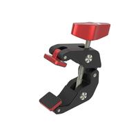 Reflex Camera Super Clamp with 1/4" and 3/8" Threaded Holes for Mounting Cameras, Lights, Umbrellas, Hooks, Shelves, Plate Glass, Cross Bars, Compatible with Magic Arm and More...