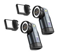 REFLEX CAMERA Twin Pack 540° Rotating Magnetic USB Adapter, 240W Fast Charge, 5A, Data Transfer, Smart Chip, LED Indicator, Aluminum Alloy USB-C to USB-C Connector (2-Pack)