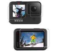 Reflex Camera Ultra Clear Tempered Glass Screen Protector Set compatible with GoPro Hero 13/1211/10/9, Includes Lens Protector & Front LCD Display Film.
