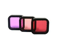 REFLEX CAMERA Waterproof Lens Filters for GoPro Hero 7/6/5 Black - High-Definition Red, Pink, Purple Set for Underwater Colour Correction - Durable, Easy Swap Design for Diving & Snorkelling