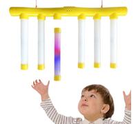Reflex Challenge Game - Falling Sticks Glowing in the Dark, Hand Speed Challenge with Three Adjustable Levels, Musical Interactive Activity Toy, Educational Reaction Trainer for Children