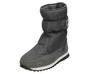 Reflex Flat Velcro Strap Snow Boot (Grey, Size 4 UK)