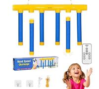 Reflex Game, Reflex Game Falling Sticks, Reflective Drop Stick Challenge Game with Remote, Hand Eye Coordination Training Catching Stick Game, Adjustable Speed for Adults & Kids (Blue +Remote)