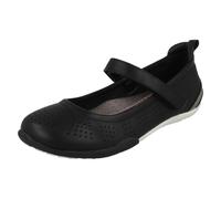 Reflex Girls Reflex Upper Strap Ballerinas H2566 - Black/Pewter - UK 12 Child