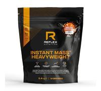 Reflex Instant Mass Heavyweight Mass Gainer Protein, Salted Caramel, 5.4kg | Over 1000 kcal per serving with 60g protein and creatine. High calorie protein shake for post workout or before bed.