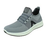 Reflex Mens Reflex Knitted Lace Up Trainers A2186 - Grey - UK 9